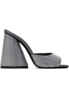 The Attico Silver Luz Heeled Sandals