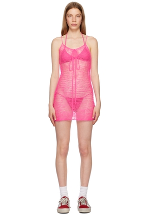 ERL Pink Bow Minidress