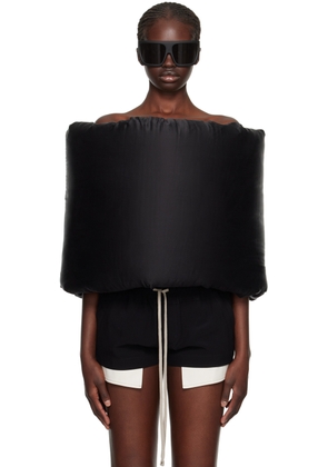 Rick Owens Black Donut Down Scarf