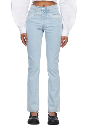 032c Blue Double Shift Patchwork Jeans