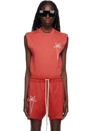 Rick Owens Red Champion Edition Basketball Tank Top