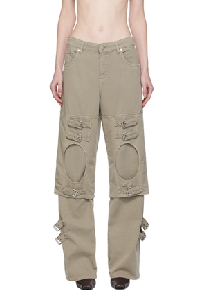 Blumarine Gray Boyfriend Jeans