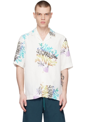 Paul Smith White Printed Shirt
