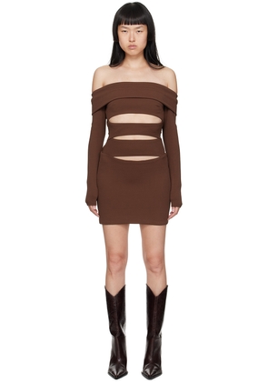 MISBHV Brown Elena Minidress