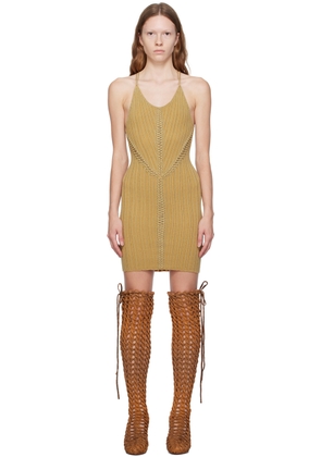 Isa Boulder SSENSE Exclusive Green & Orange Minidress