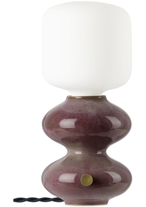 Forma Rosa Studio Burgundy Mini Wave Form Table Lamp