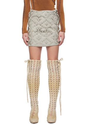 Isa Boulder SSENSE Exclusive Gray Miniskirt