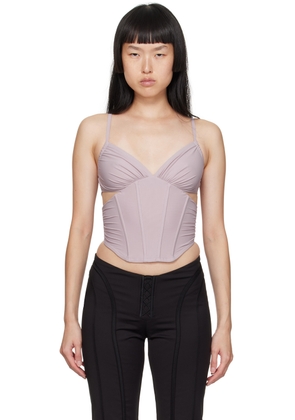 MISBHV Purple Corset Tank Top