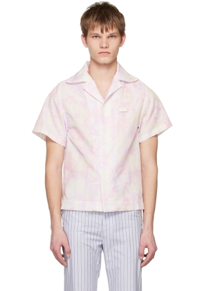 young n sang Pink Floral Shirt