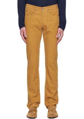 Massimo Alba Yellow Alunga Trousers