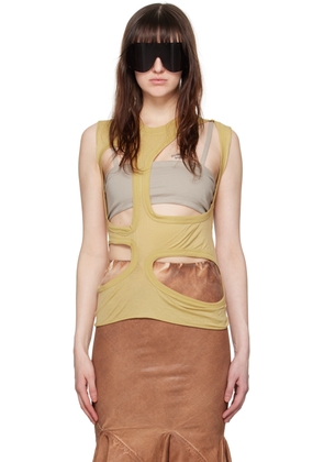 Rick Owens DRKSHDW Yellow Membrane I Tank Top