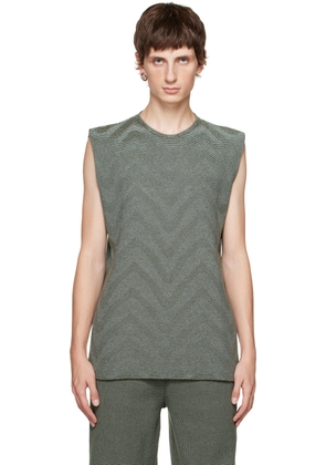 Isa Boulder Green Lenticular Tank Top