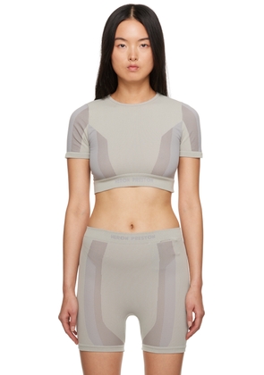 Heron Preston Gray 3D Ribbing Top