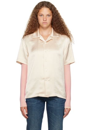 MM6 Maison Margiela Off-White Crinkled Shirt