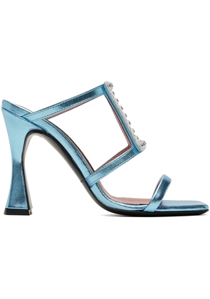 Les Petits Joueurs Blue Hoya Heeled Sandals