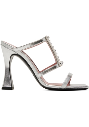 Les Petits Joueurs Silver Hoya Heeled Sandals
