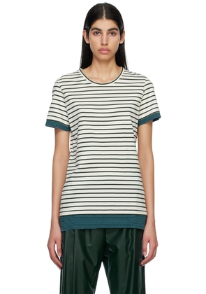 MM6 Maison Margiela Off-White Spliced T-Shirt