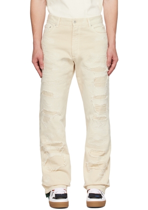 Heron Preston Off-White Regular 5-Pockets Jeans