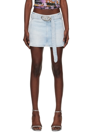 Diesel Blue De-Flip-S Denim Miniskirt