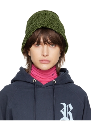 BY FAR Green Robbie Bucket Hat