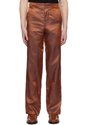 Bianca Saunders Orange Bailey Trousers