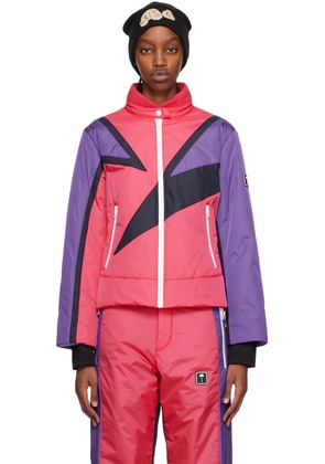 Palm Angels Pink Thunderbolt Ski Jacket
