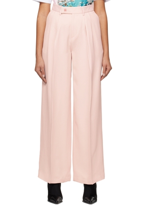 AMIRI Pink Double Pleated Trousers