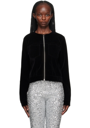 We11done Black Collarless Jacket