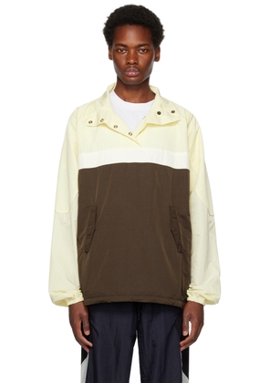 Kijun Beige & Brown Cinema Jacket