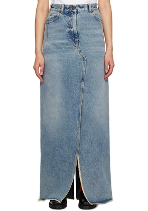 DARKPARK Blue Emma Denim Maxi Skirt