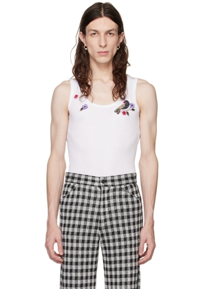 Anna Sui SSENSE Exclusive White Tank Top