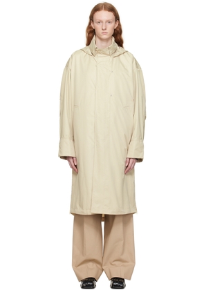 WOOYOUNGMI Beige Hooded Coat