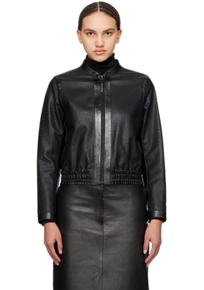 MACKAGE Black Noelia Leather Jacket
