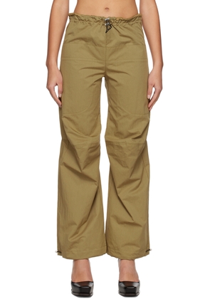 Yuzefi Khaki Drawstring Lounge Pants
