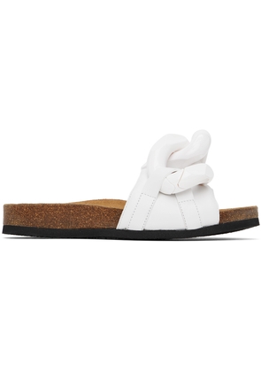 JW Anderson White Chain Slides