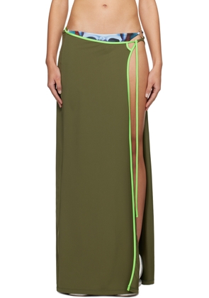Ottolinger Khaki Wrap Maxi Skirt