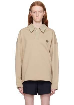 WOOYOUNGMI Beige Embroidered Polo