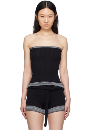 Ottolinger Black Fringes Tube Top