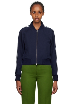 AMI Paris Navy Zip Bomber Jacket