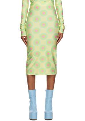 Sportmax Green Gestro Midi Skirt