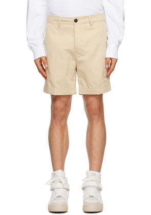 AMI Paris Beige Rolled Shorts