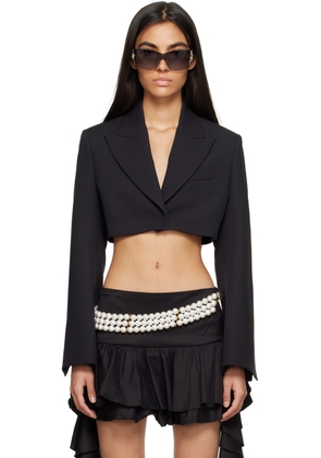 Blumarine Black Cropped Blazer