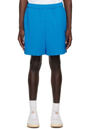 WOOYOUNGMI Blue Embroidered Shorts