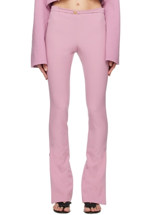 Blumarine Pink Belted Trousers