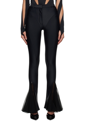 Mugler Black Flared Trousers