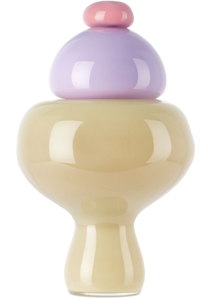 Helle Mardahl Off-White & Purple Candy Jar