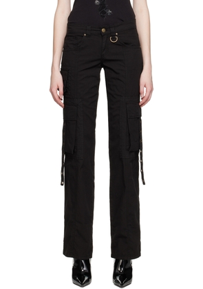Blumarine Black Eyelet Trousers