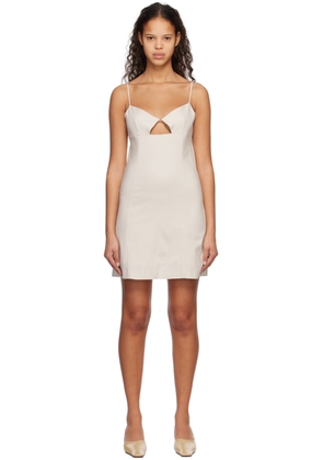 System Off-White Cutout Minidress