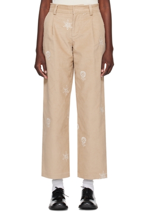 Soulland Beige Aidan Trousers