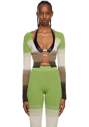 GCDS Green Degradé Cardigan